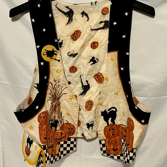 Jackets & Blazers - S-3X Reversible Vintage Halloween Wearable Folk Art Vest